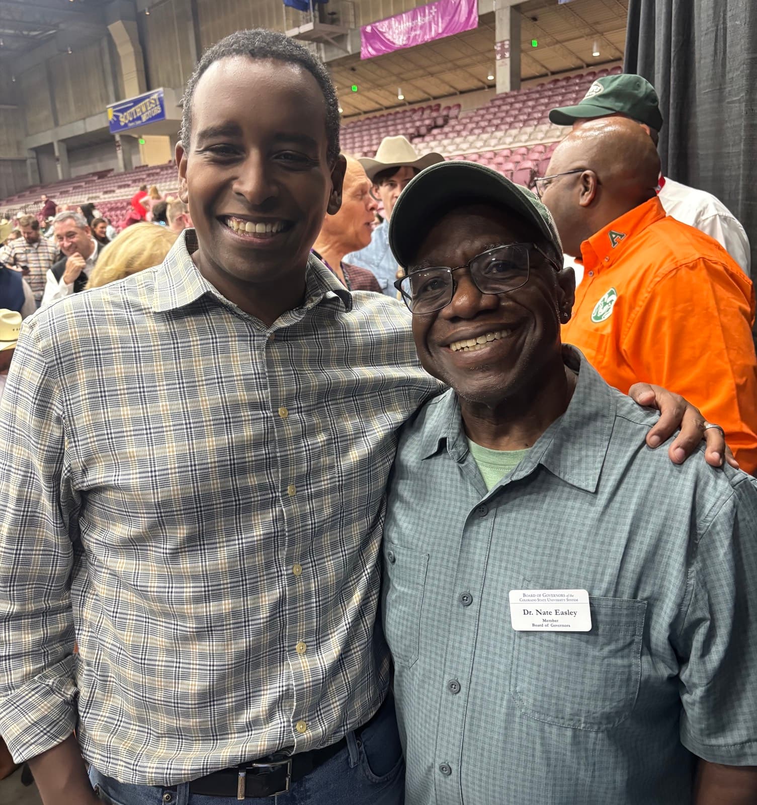 Dr. Nate Easley, Jr. with Congressman Joe Neguse