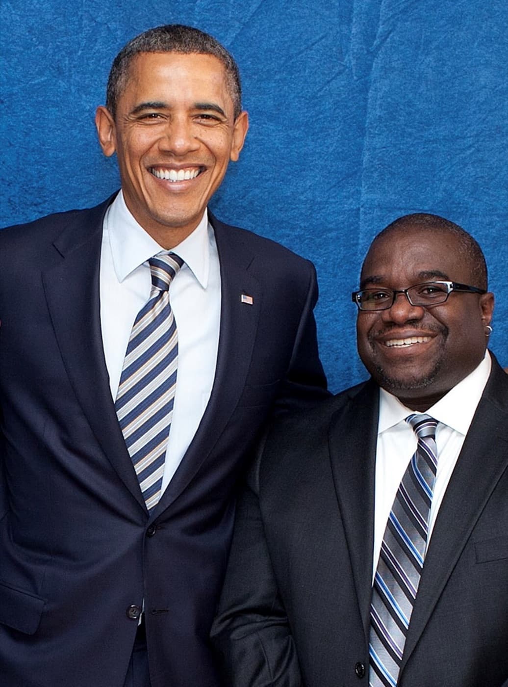 Dr. Nate Easley, Jr. with President Barack Obama